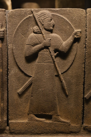 Old Carving in Museum of Anatolian Civilizations, Ankara City, Turkeyのeditorial素材