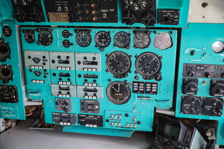 KIEV, UKRAINE - AUGUST 01, 2021: Aeroflot Ilyushin IL-62 displayed at Oleg Antonov State Aviation Museumのeditorial素材