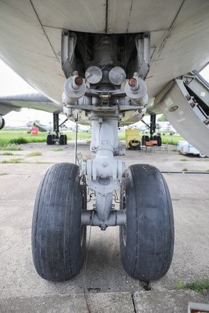 KIEV, UKRAINE - AUGUST 01, 2021: Aeroflot Ilyushin IL-86 displayed at Oleg Antonov State Aviation...