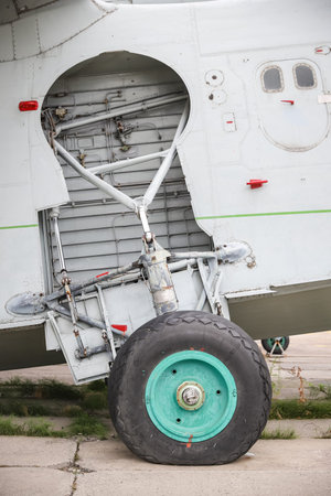 KIEV, UKRAINE - AUGUST 01, 2021: Ukrainian Navy Beriev Be-12 displayed at Oleg Antonov State...