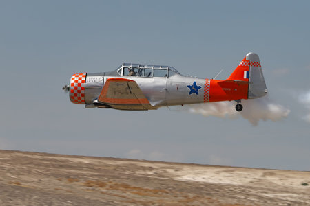ESKISEHIR, TURKEY - SEPTEMBER 12, 2021: M.S.O Air and Space Museum North American AT-6G Texan...
