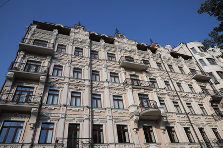 A Historical Building in Kiev City, Ukraineの写真素材