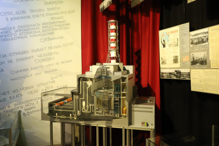 KIEV, UKRAINE - AUGUST 02, 2021: Artifacts in Ukrainian National Chernobyl Museum