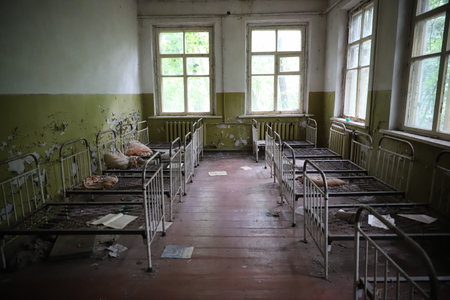 Kindergarten in Chernobyl Exclusion Zone, Chernobyl, Ukraineのeditorial素材