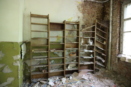 Kindergarten in Chernobyl Exclusion Zone, Chernobyl, Ukraineのeditorial素材