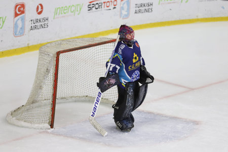 ISTANBUL, TURKEY - DECEMBER 25, 2021: Undefined player in action during Istanbul Metropolitan Municipality vs Flas Turkish womens league matchのeditorial素材