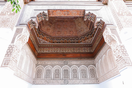 Bahia Palace in Marrakech City in Moroccoのeditorial素材