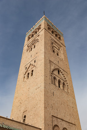 Kutubiyya Mosque in Marrakesh City in Moroccoの写真素材