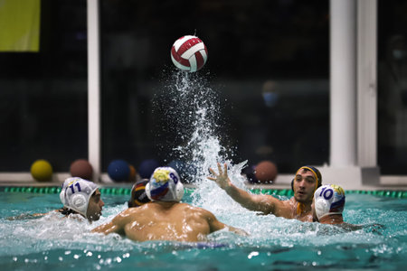 ISTANBUL, TURKEY - JANUARY 08, 2021: Undefined athlete in action during Galatasaray vs Enka matchのeditorial素材