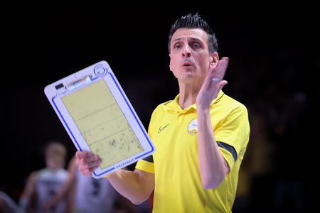 ANKARA, TURKEY - DECEMBER 19, 2021: Coach Giovanni Guidetti in Vakifbank vs Imoco Volley Conegliano...