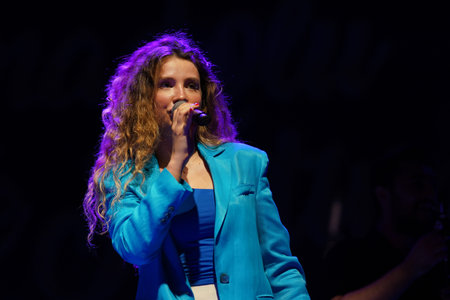 ISTANBUL, TURKIYE - JUNE 24, 2022: Turkish singer Irmak Arici concert in Pendik