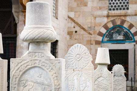 Tombstone in Mevlana Museum, Konya City, Turkiyeのeditorial素材