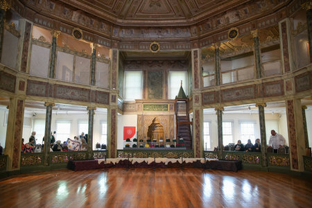 ISTANBUL, TURKIYE - JUNE 12, 2022: Galata Mevlevihanesi in Galata district, Beyogluのeditorial素材