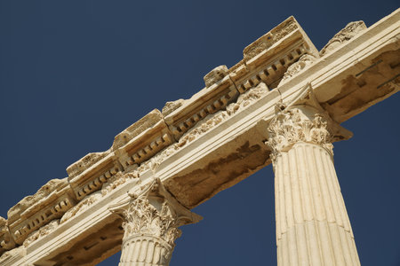 Laodicea on the Lycus Ancient City in Denizli City, Turkiyeのeditorial素材