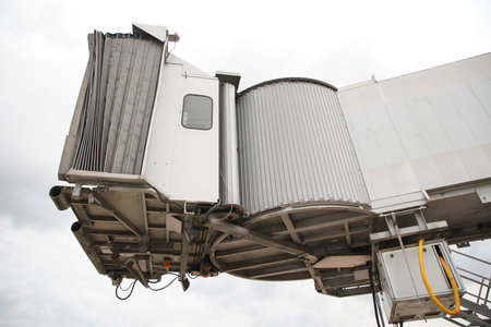 A Gate in Ataturk Airport in Istanbul City, Turkiyeの写真素材