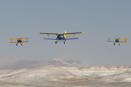 ESKISEHIR, TURKIYE - SEPTEMBER 18, 2022: M.S.O Air and Space Museum Antonov An-2T and Boeing...