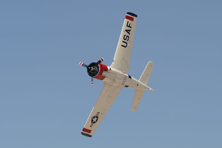 ESKISEHIR, TURKIYE - SEPTEMBER 18, 2022: M.S.O Air and Space Museum North American T-28B Trojan...