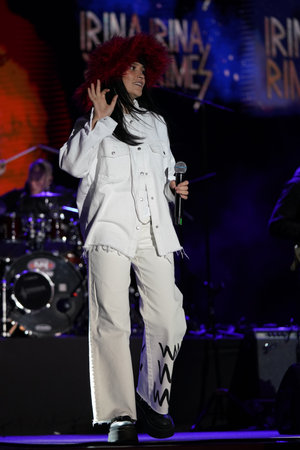 iSTANBUL, TURKIYE - OCTOBER 06, 2022: Romanian Singer Irina Rimes Concert in Istanbulのeditorial素材