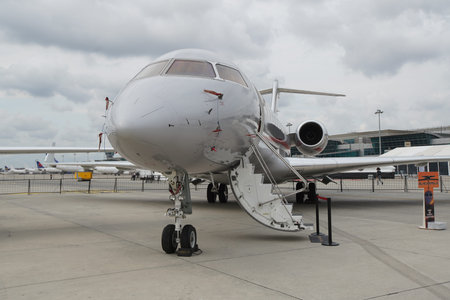 ISTANBUL, TURKIYE - OCTOBER 08, 2022: MNG Airlines Bombardier BD-700-1A10 Global Express (9126)...