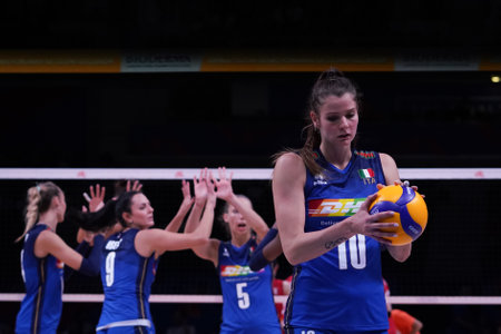 ANKARA, TURKIYE - JULY 14, 2022: Chirichella Cristina in Italy vs China VNL Quarter Final match in Ankara Arenaのeditorial素材
