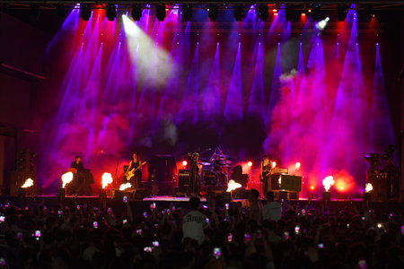 ISTANBUL, TURKIYE - MAY 25, 2023: Turkish Singer Mavi concert in Istanbulのeditorial素材