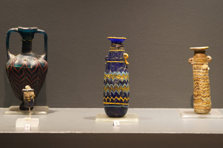 Old artifacts in Museum of Anatolian Civilizations, Ankara City, Turkiye