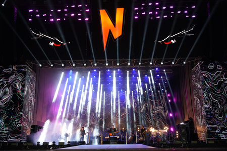 ISTANBUL, TURKIYE - MAY 29, 2023: Manga concert in celebrations of anniversary of Istanbuls conquestのeditorial素材