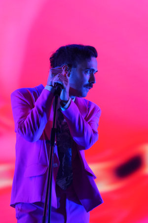 ISTANBUL, TURKIYE - MAY 23, 2023: Turkish Singer Mert Demir concert in Istanbulのeditorial素材