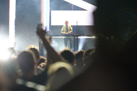 ISTANBUL, TURKIYE - JUNE 09, 2023: DJ Lost Frequencies on Stage during Champions League Final...