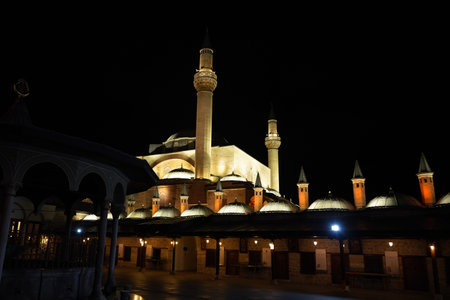 Mevlana Museum in Konya City in Turkiye