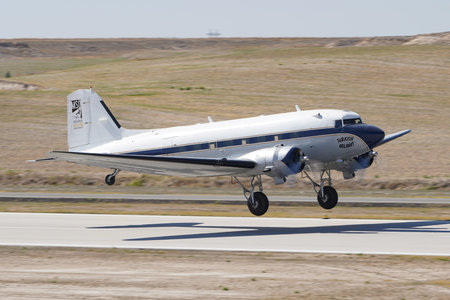 ESKISEHIR, TURKIYE - SEPTEMBER 17, 2023: M.S.O Air and Space Museum Douglas DC-3A (2204) displayed...