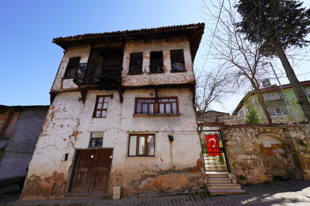 Traditional Building in Osmaneli Town, Bilecik City, Turkiyeの写真素材