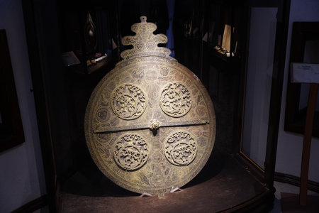 KONYA, TURKEY - DECEMBER 17, 2023: Ancient Sundial in Sille Museumのeditorial素材