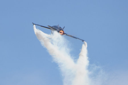 ISTANBUL, TURKIYE - APRIL 29, 2023: SOLOTURK, Turkish Air Force General Dynamics F-16C Fighting...