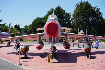 ISTANBUL, TURKIYE - JUNE 01, 2024: Turkish Air Force Republic F-84F Thunderstreak (52-8941)...