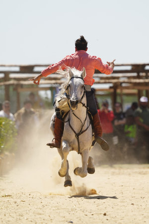 ISTANBUL, TURKIYE - JUNE 08, 2024: Riding Show during Etnospor Culture Festival