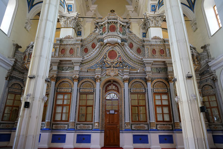 BALIKESIR, TURKIYE - JUNE 20, 2024: Cinarli Mosque, Agia Iorgi Church in Ayvalik.のeditorial素材