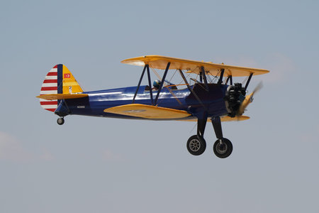 ESKISEHIR, TURKIYE - SEPTEMBER 17, 2023: M.S.O Air and Space Museum Boeing A75N1 Stearman (75-863)...
