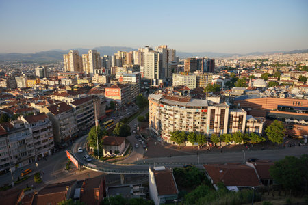 BURSA, TURKIYE - JUNE 30, 2023: City view of Bursa City