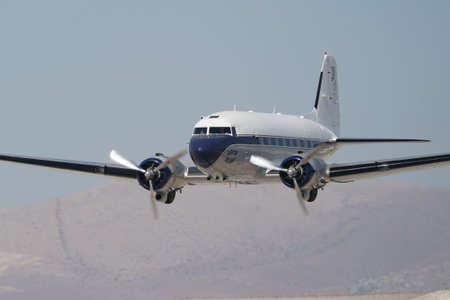 ESKISEHIR, TURKIYE - SEPTEMBER 16, 2023: M.S.O Air and Space Museum Douglas DC-3A (2204) displayed...