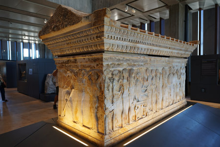 CANAKKALE, TURKIYE - JUNE 19, 2024: Troy ancient city museum in Canakkale Cityのeditorial素材