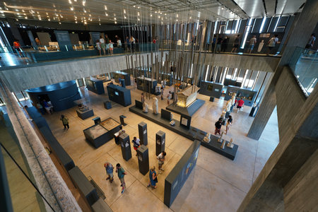 CANAKKALE, TURKIYE - JUNE 19, 2024: Troy ancient city museum in Canakkale City