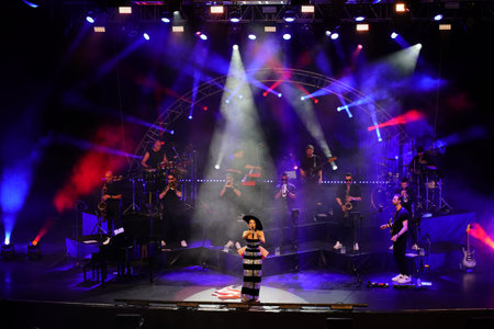 ISTANBUL, TURKIYE - JULY 24, 2024: Turkish Singer Karsu Concert in Istanbul