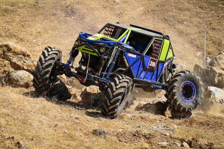BURSA, TURKIYE - JULY 28, 2024: Off-road car race in Extreme Cup in Bursa