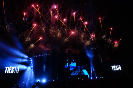 ISTANBUL, TURKIYE - AUGUST 08, 2024: DJ Tiesto Concert in Istanbulのeditorial素材