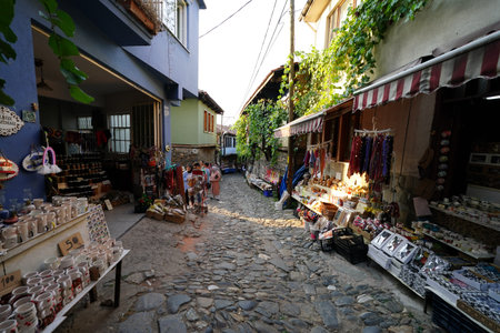 BURSA, TURKIYE - JULY 21, 2024: Old streets of Cumalikizik Villageのeditorial素材