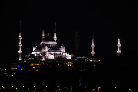 Sultanahmet Blue Mosque in Istanbul City, Turkiye