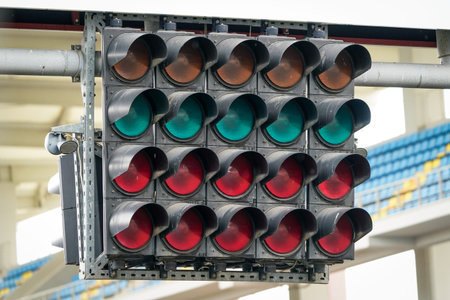 Start Lights in a Racing Circuit