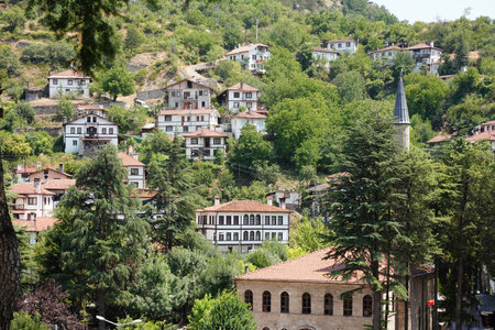 View of Goynuk Town, Bolu City, Turkiyeの写真素材