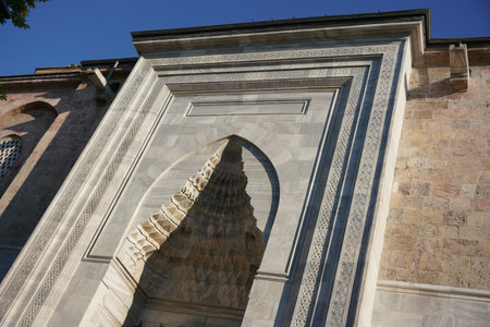 Grand Mosque of Bursa, Ulu Camii in Bursa City, Turkiyeの写真素材